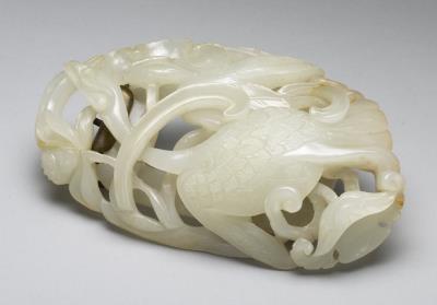 图片[2]-Jade belt buckle with “wild goose” motif, Yuan dynasty, 1271-1368 C.E.-China Archive